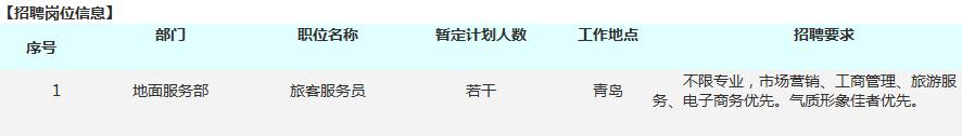 2015年山东航空公司地服部（派遣制）招聘简章封面