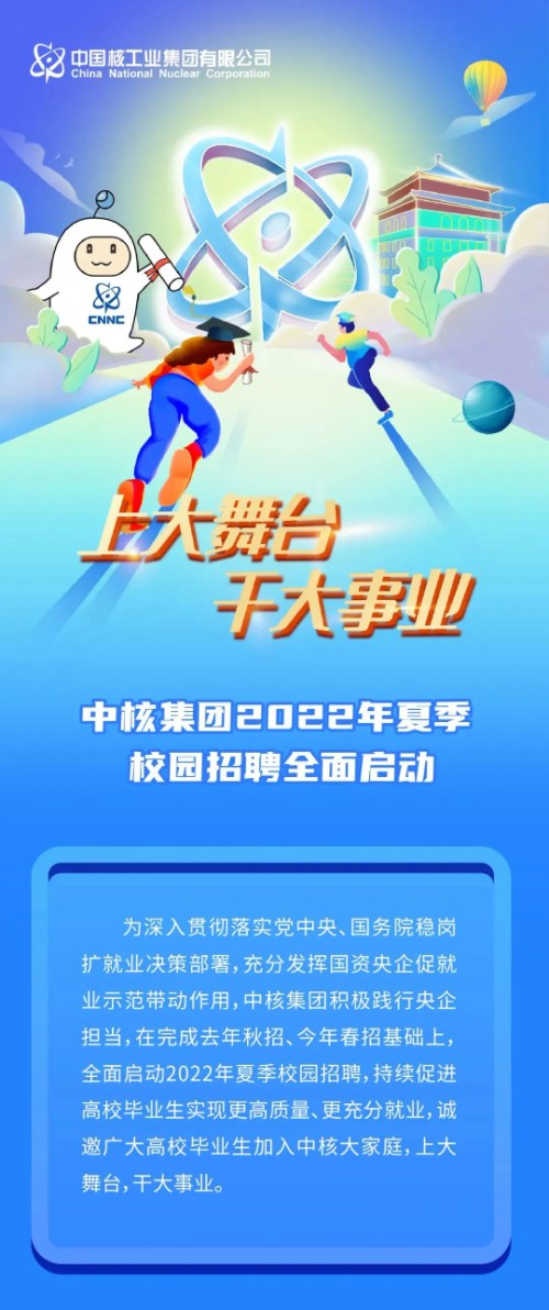 【校招】中核集团2022年夏季校园招聘全面启动封面