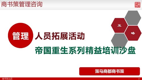 《帝国重生》系列管理训战项目封面